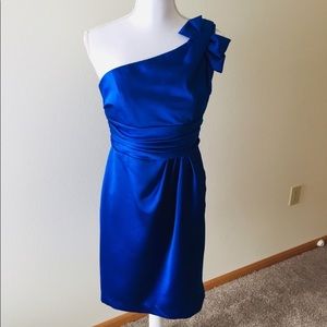 Davids Bridal Royal Blue Bridesmaid Dress